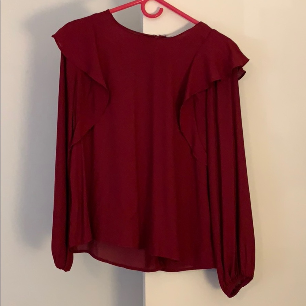 Burgundy/Wine Colored Blouse